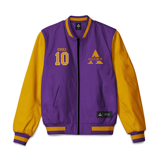 Alcorn - NCAA Football : Kyshawn Kimble - Bomber Jacket-0