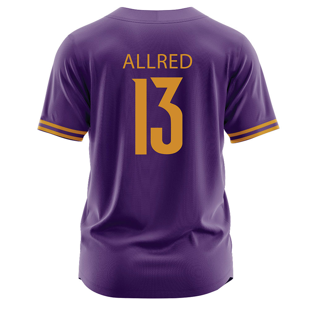 Alcorn - NCAA Baseball : Hank Allred - Purple Jersey-1