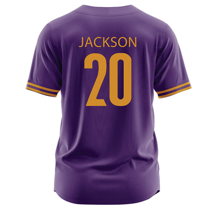 Alcorn - NCAA Baseball : Kevin Jackson - Purple Jersey-1