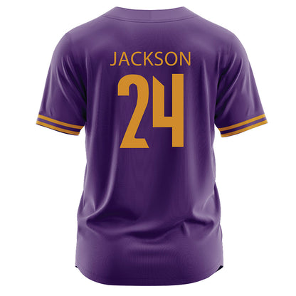 Alcorn - NCAA Baseball : Chance Jackson - Purple Jersey-1