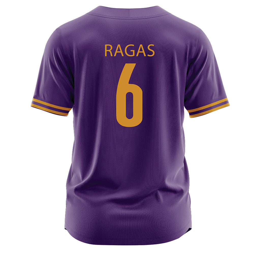 Alcorn - NCAA Baseball : Chase Ragas - Purple Jersey-1