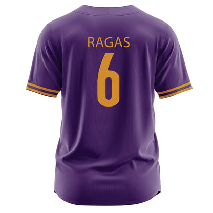 Alcorn - NCAA Baseball : Chase Ragas - Purple Jersey-1