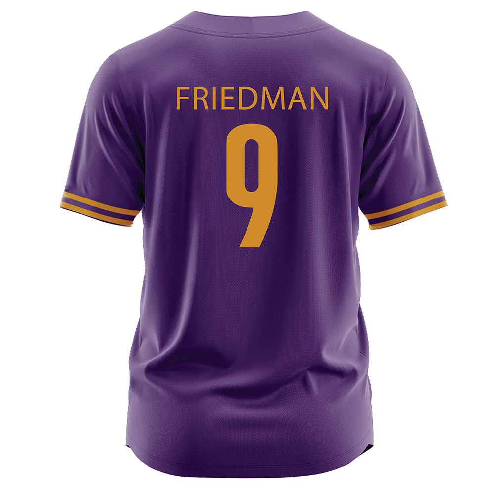 Alcorn - NCAA Baseball : Asher Friedman - Purple Jersey-1