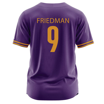 Alcorn - NCAA Baseball : Asher Friedman - Purple Jersey-1