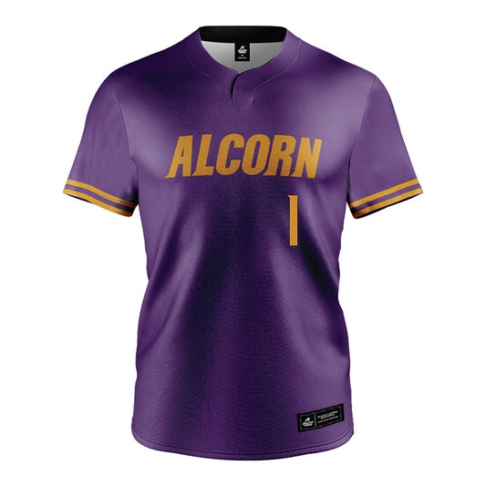 Alcorn - NCAA Baseball : Devin Kriley - Purple Jersey-0