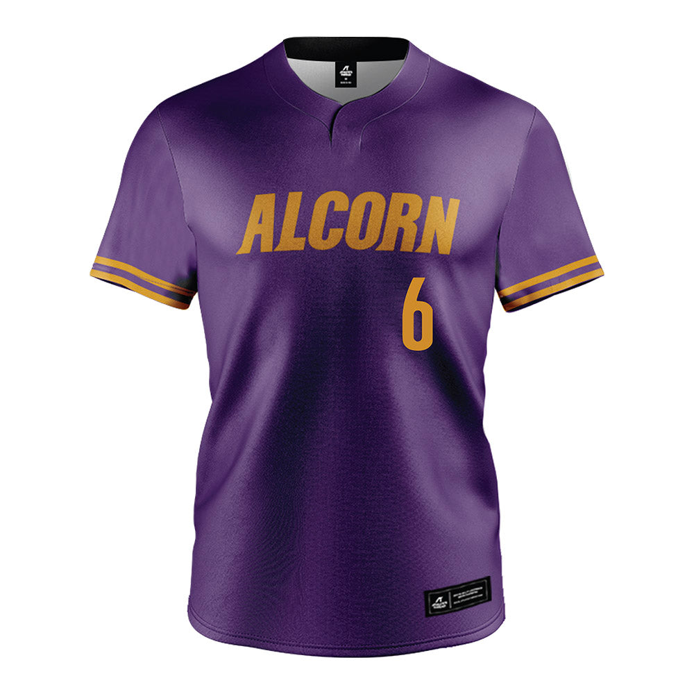 Alcorn - NCAA Baseball : Chase Ragas - Purple Jersey-0