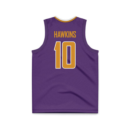 Alcorn - NCAA Men's Basketball : Alex Hawkins - Purple Basketball Jersey-1