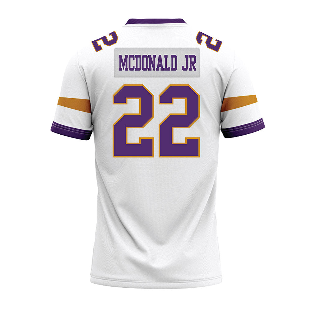 Alcorn - NCAA Football : Carl McDonald jr - white Premium Football Jersey-1