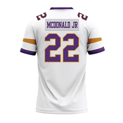 Alcorn - NCAA Football : Carl McDonald jr - white Premium Football Jersey-1