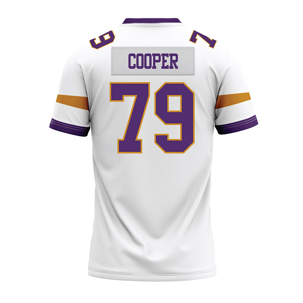 Alcorn - NCAA Football : Derrick Cooper - white Premium Football Jersey-1