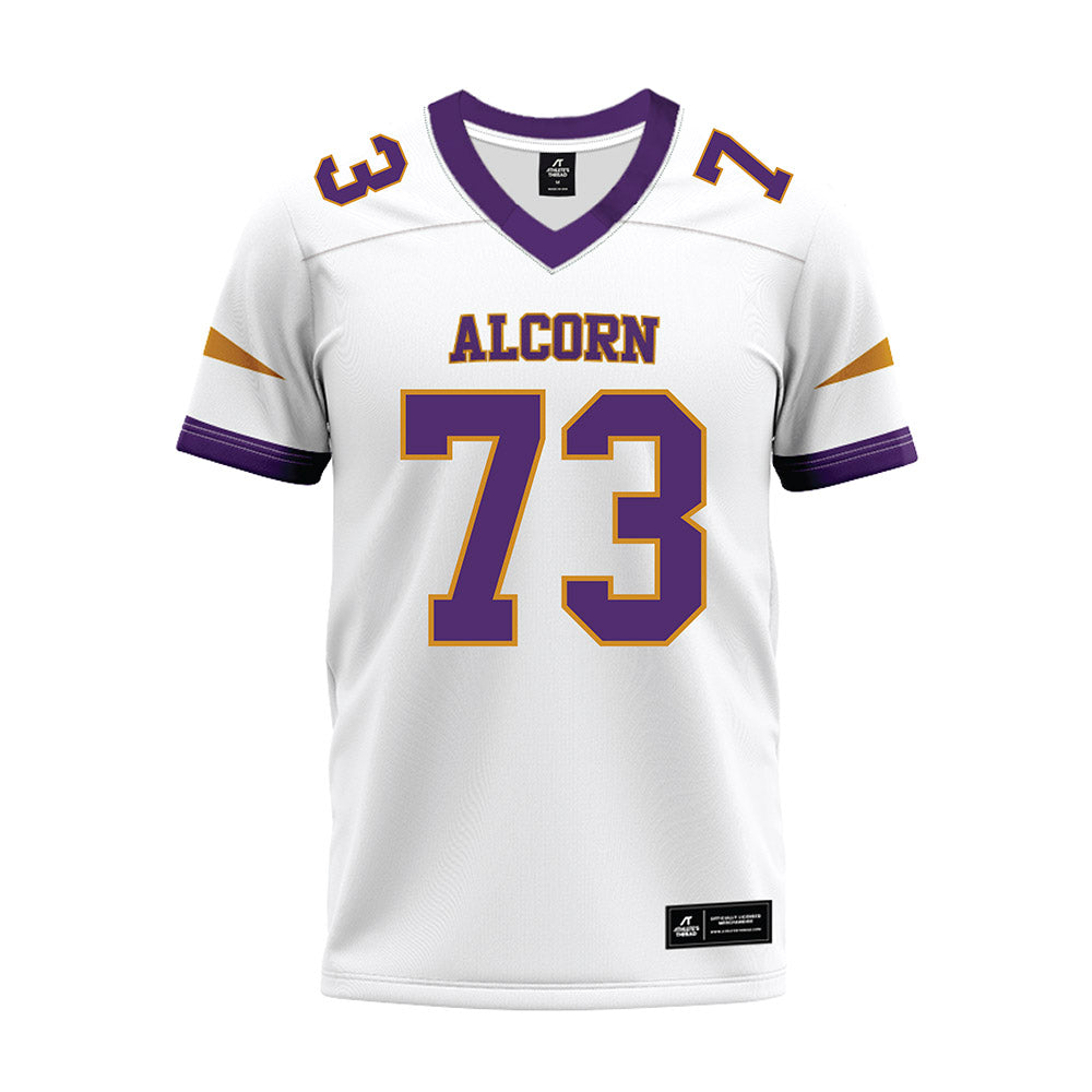 Alcorn - NCAA Football : SharDez Taylor - white Premium Football Jersey-0
