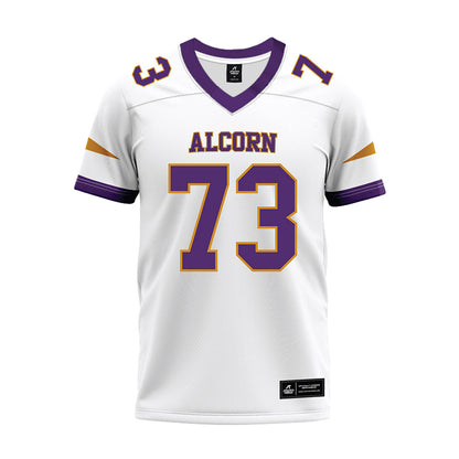 Alcorn - NCAA Football : SharDez Taylor - white Premium Football Jersey-0
