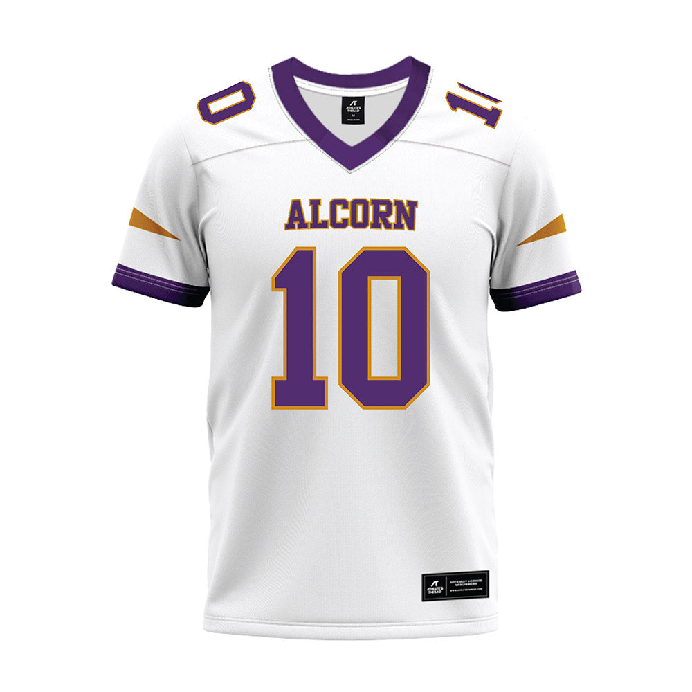 Alcorn - NCAA Football : Kyshawn Kimble - white Premium Football Jersey-0