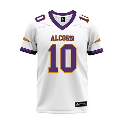 Alcorn - NCAA Football : Kyshawn Kimble - white Premium Football Jersey-0