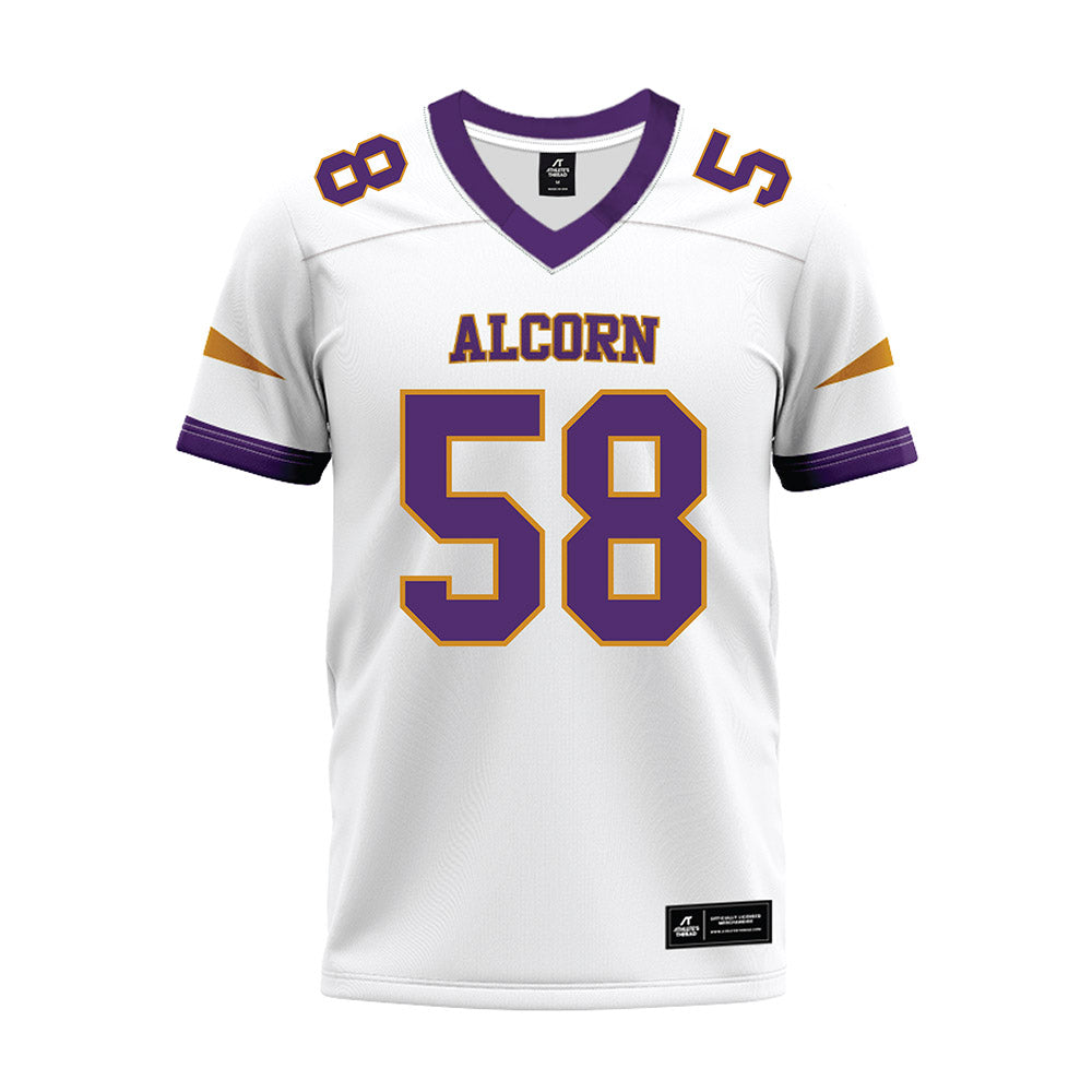 Alcorn - NCAA Football : Jaden Nguyen - white Premium Football Jersey-0