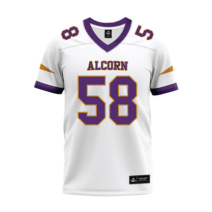 Alcorn - NCAA Football : Jaden Nguyen - white Premium Football Jersey-0