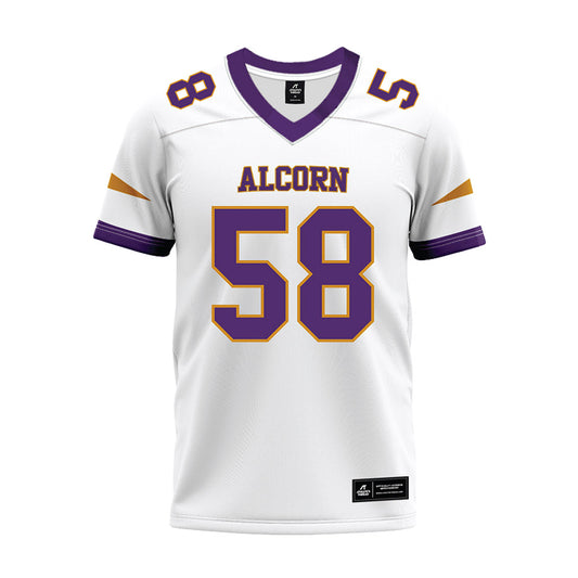 Alcorn - NCAA Football : Jaden Nguyen - white Premium Football Jersey-0