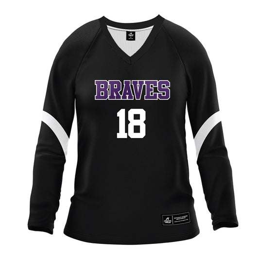 Alcorn - NCAA Women's Volleyball : Daylin Saiki - black Volleyball Jersey-0