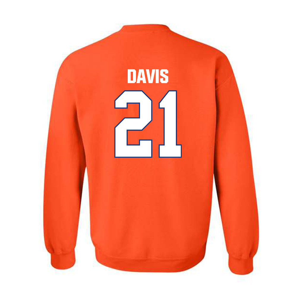 HCU - NCAA Baseball : Chase Davis - Classic Shersey Crewneck Sweatshirt-1