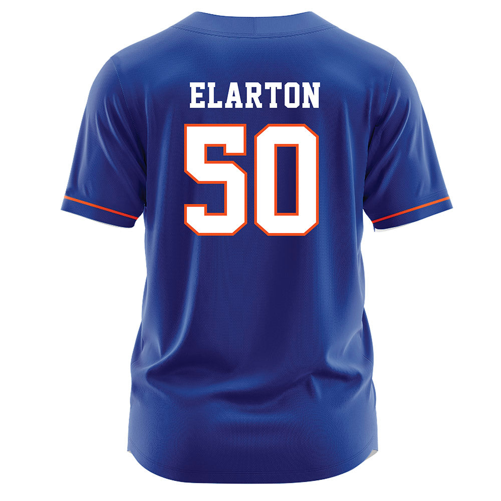 HCU - NCAA Baseball : Kenan Elarton - Blue Jersey-1