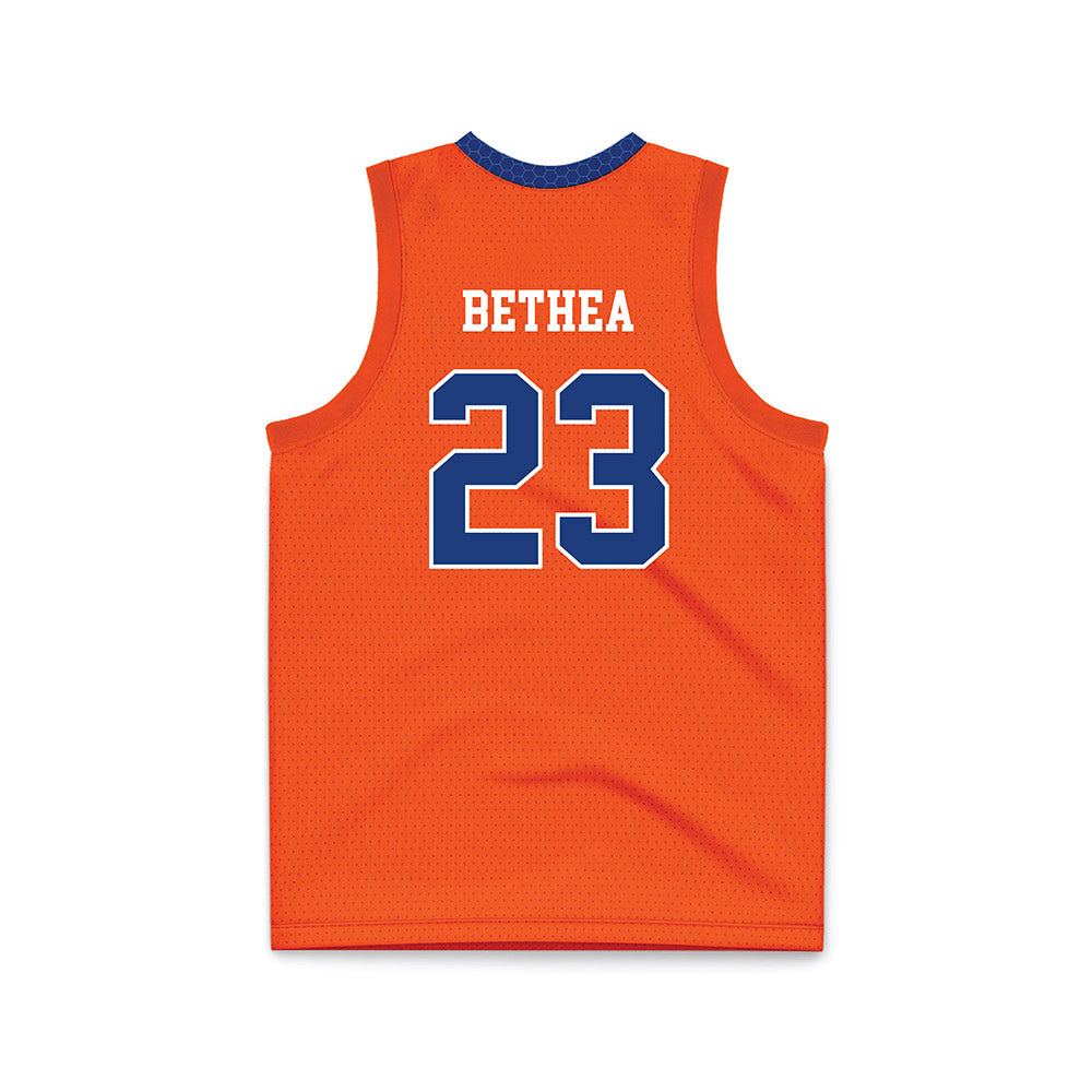 HCU - NCAA Men's Basketball : Demarco Bethea - Orange Basketball Jersey-1