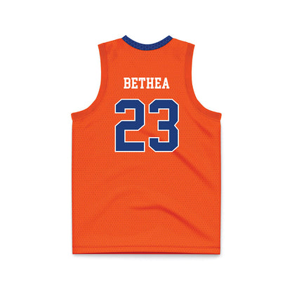 HCU - NCAA Men's Basketball : Demarco Bethea - Orange Basketball Jersey-1