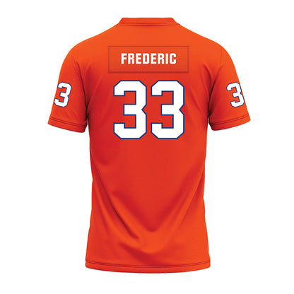 HCU - NCAA Football : Logan Frederic - Orange Premium Football Jersey-1