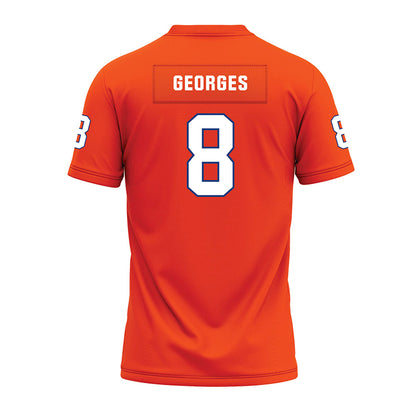 HCU - NCAA Football : Thio Georges - Orange Premium Football Jersey-1