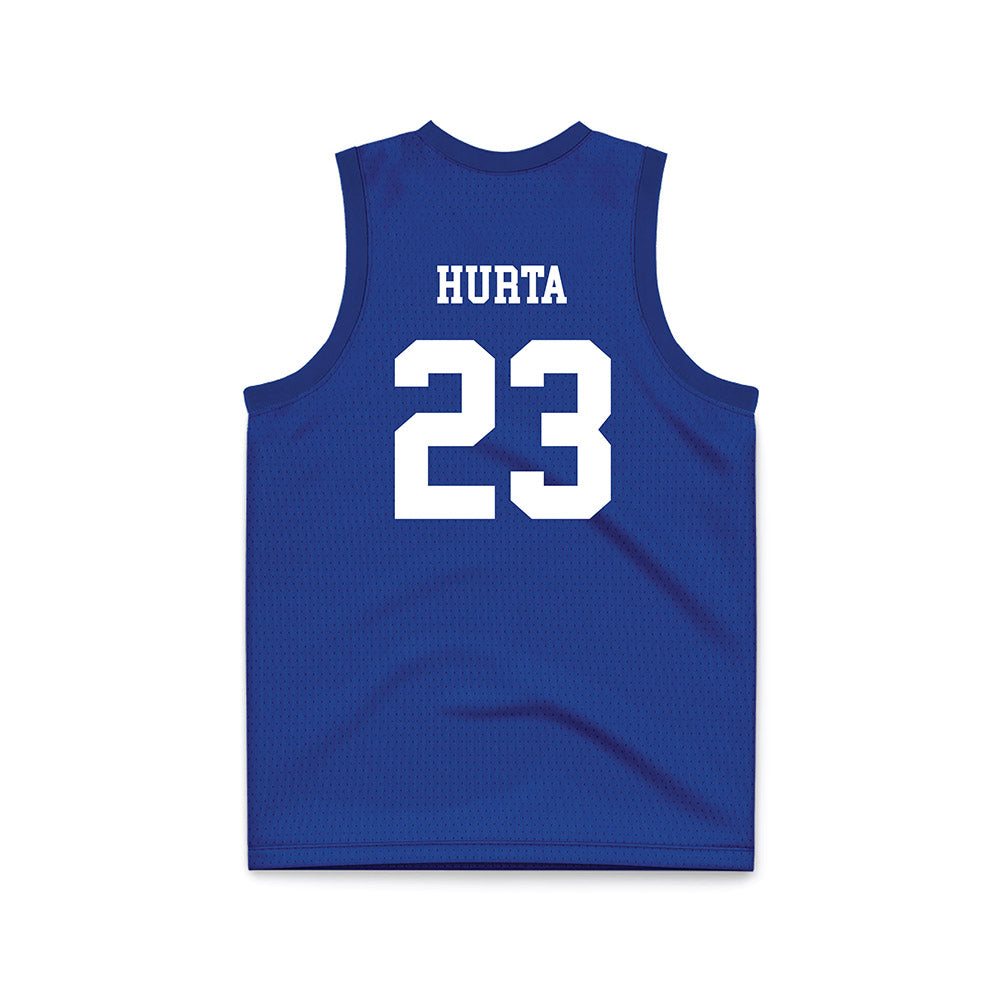 HCU - NCAA Women's Basketball : Madison Hurta - Blue Basketball Jersey-1