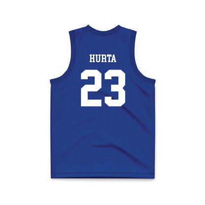 HCU - NCAA Women's Basketball : Madison Hurta - Blue Basketball Jersey-1