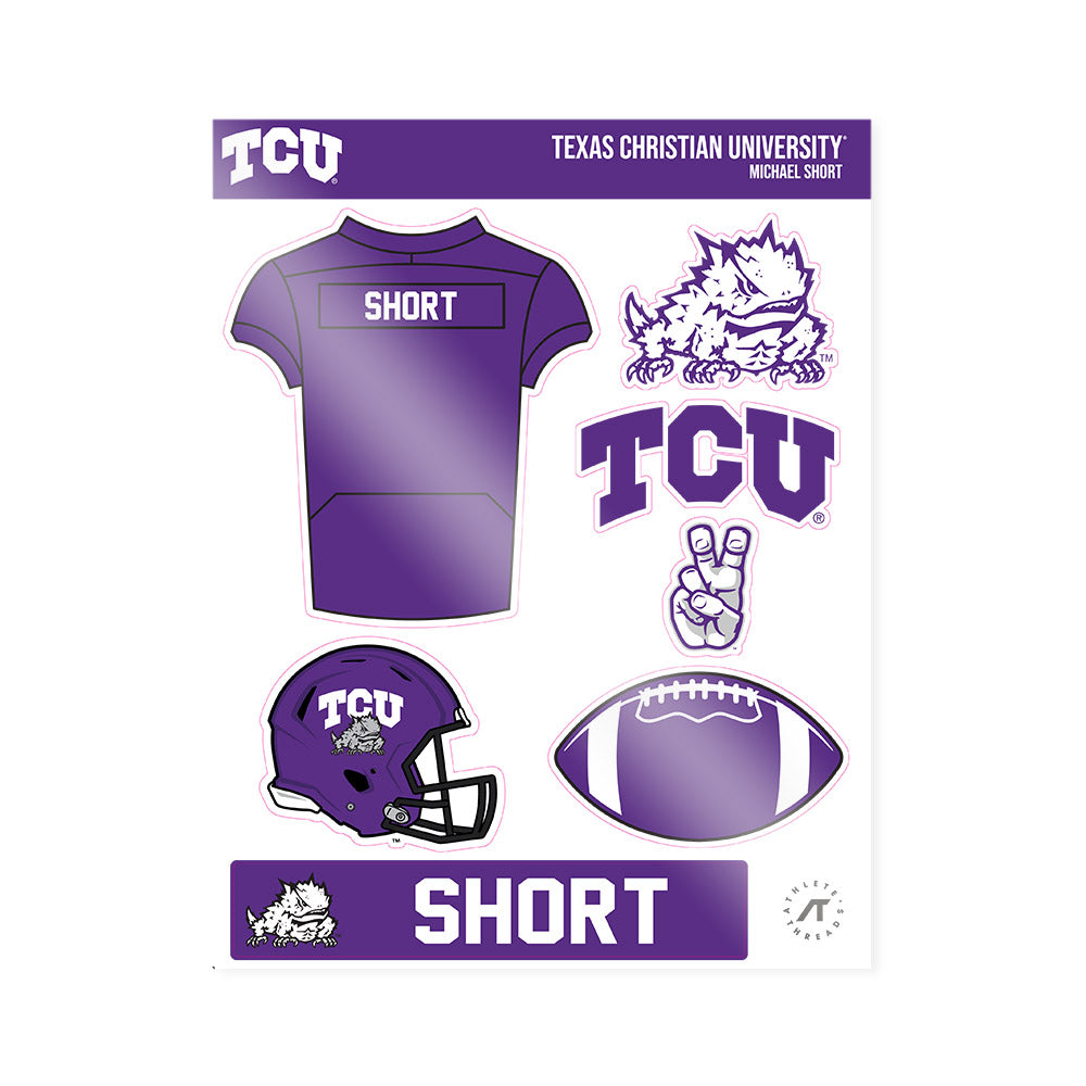 TCU - NCAA Football : Michael Short - Sticker Sheet-0
