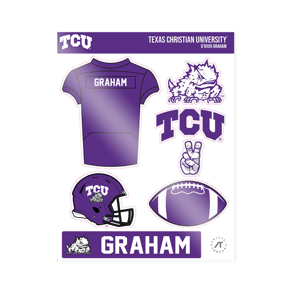 TCU - NCAA Football : G'Ivori Graham - Sticker Sheet-0