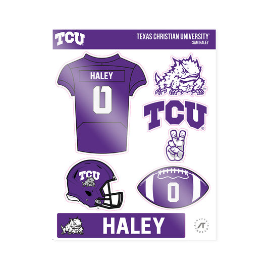 TCU - NCAA Football : Sam Haley - Sticker Sheet-0