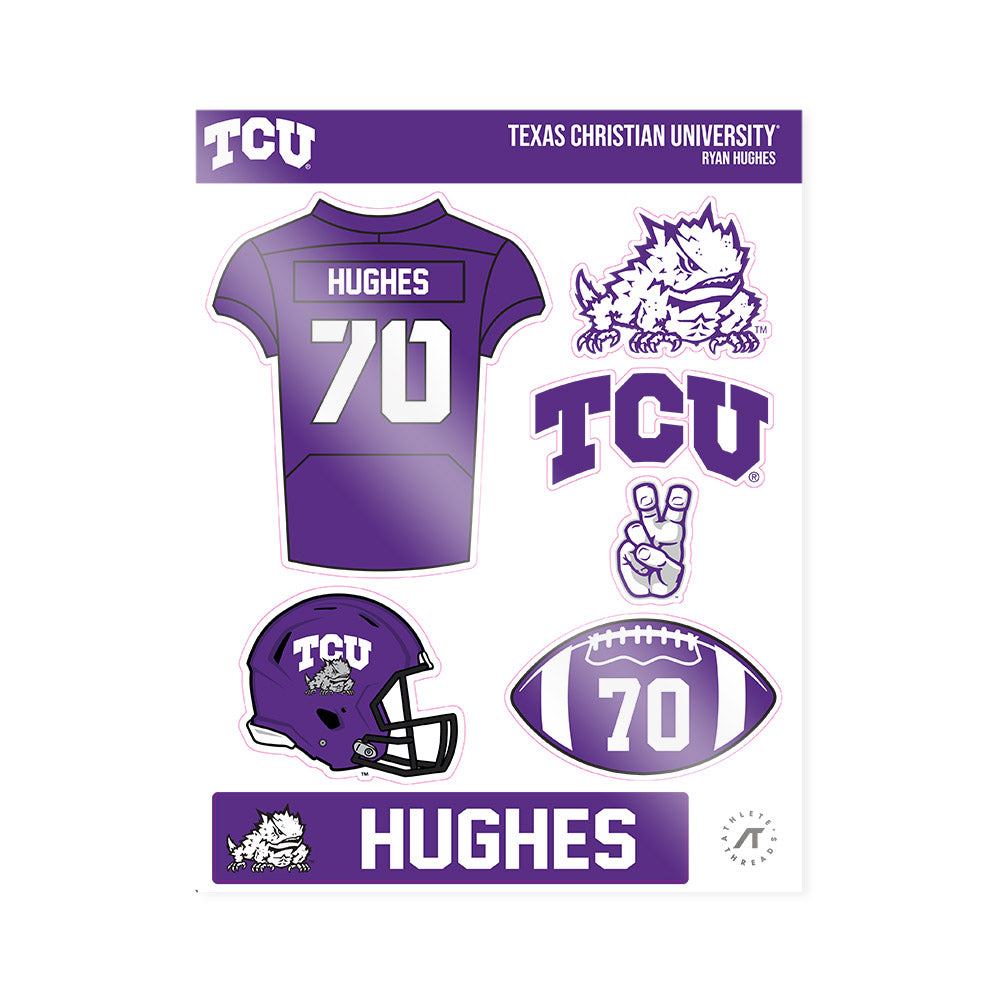 TCU - NCAA Football : Ryan Hughes - Sticker Sheet-0