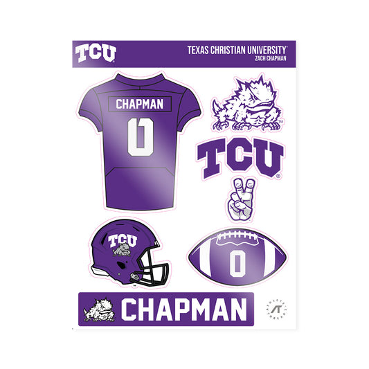 TCU - NCAA Football : Zach Chapman - Sticker Sheet-0