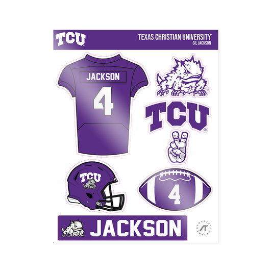 TCU - NCAA Football : Gil Jackson - Sticker Sheet-0