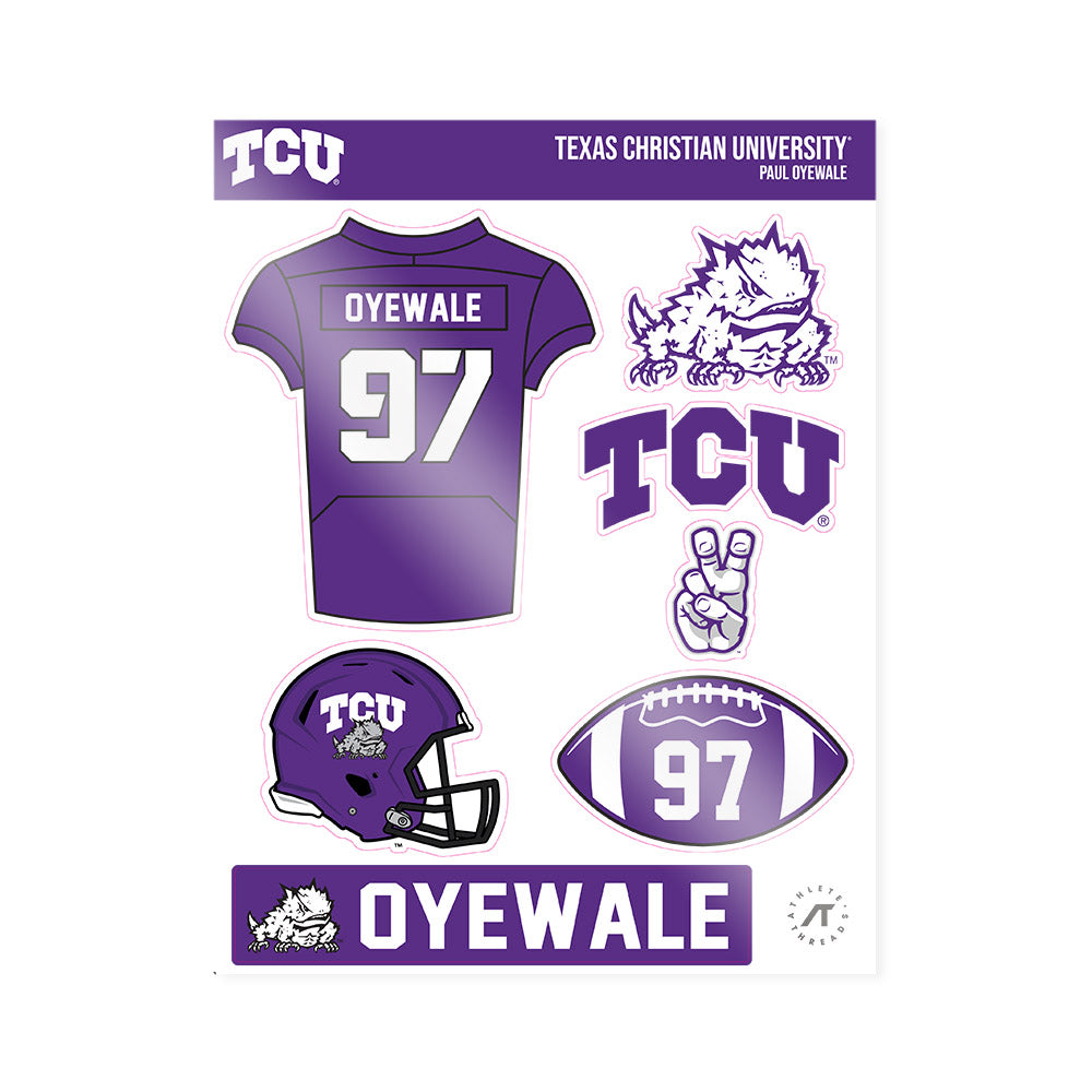 TCU - NCAA Football : Paul Oyewale - Sticker Sheet-0