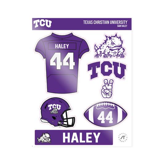 TCU - NCAA Football : Sam Haley - Sticker Sheet-0