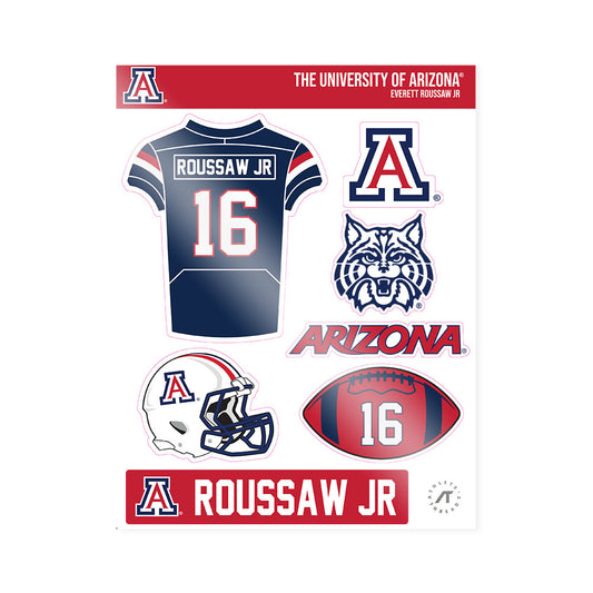 Arizona - NCAA Football : Everett Roussaw Jr - Sticker Sheet-0