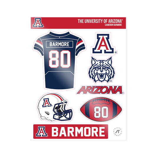 Arizona - NCAA Football : Cameron Barmore - Sticker Sheet-0