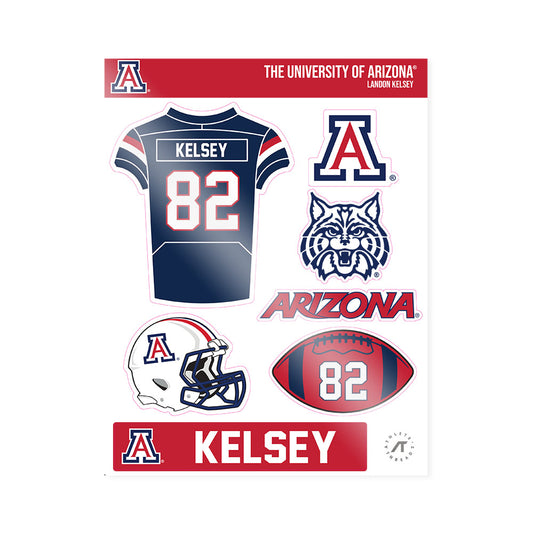 Arizona - NCAA Football : Landon Kelsey - Sticker Sheet-0