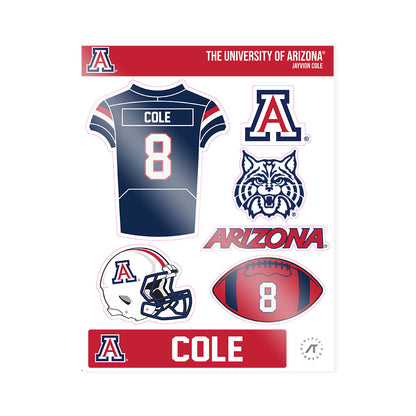 Arizona - NCAA Football : JayVion Cole - Sticker Sheet-1