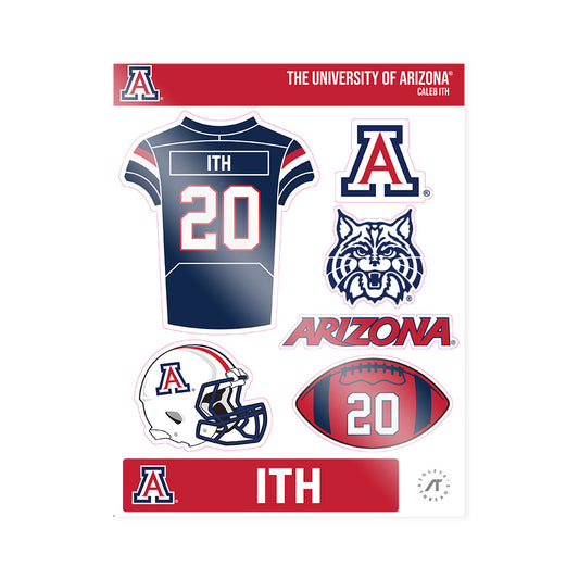 Arizona - NCAA Football : Caleb Ith - Sticker Sheet-0