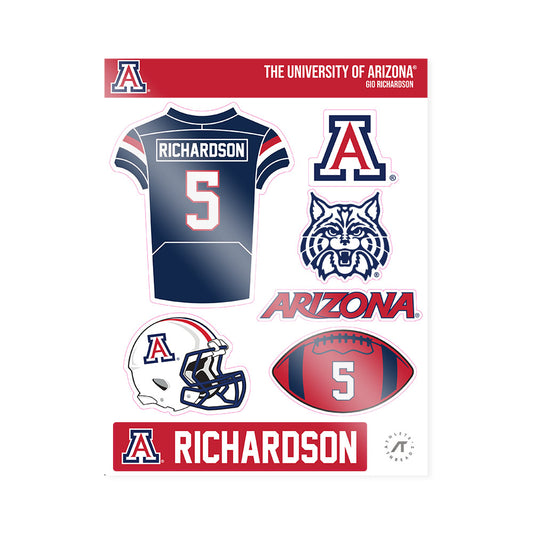 Arizona - NCAA Football : Gio Richardson - Sticker Sheet-0