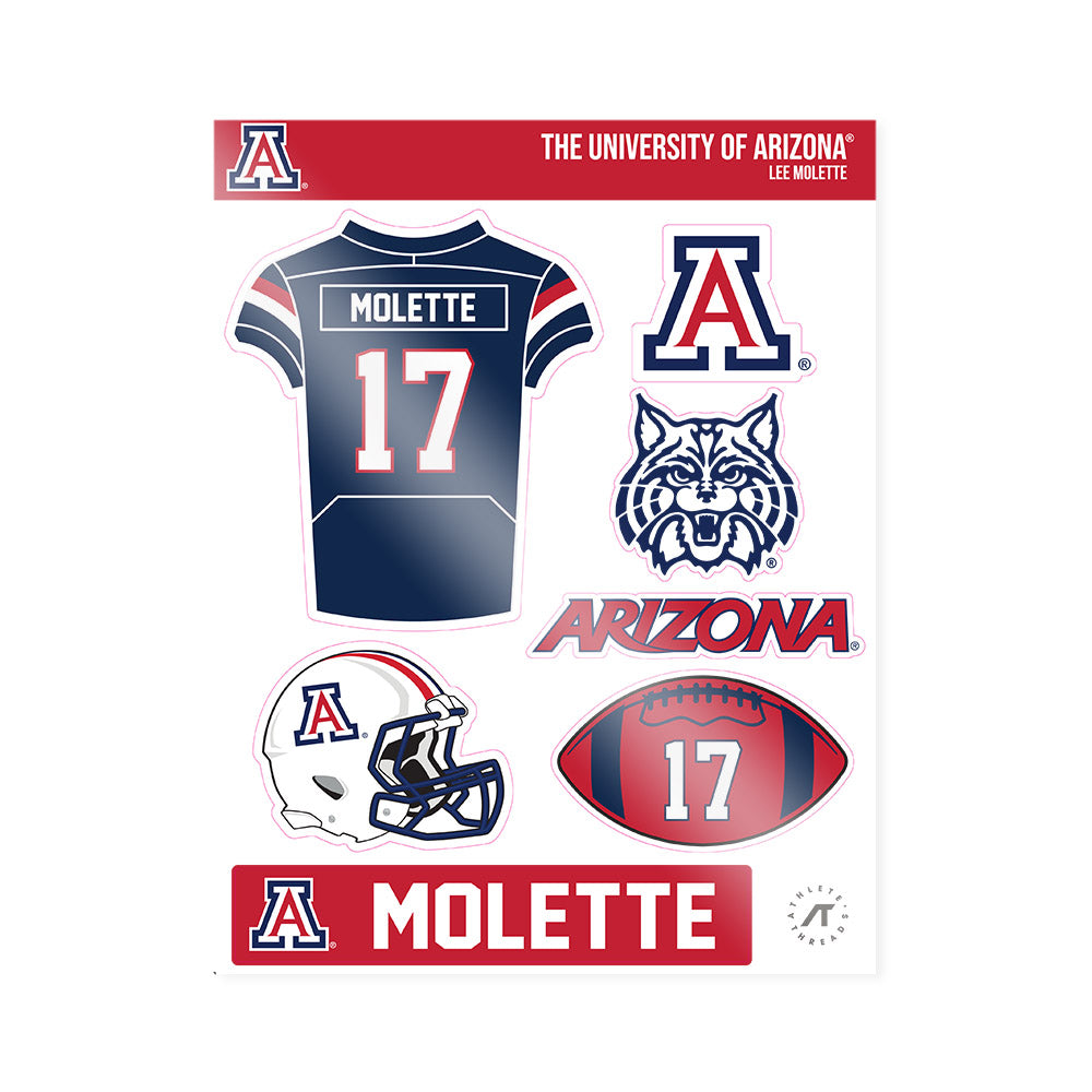 Arizona - NCAA Football : Lee Molette - Sticker Sheet-1