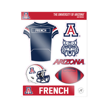 Arizona - NCAA Football : Ian French - Sticker Sheet-1