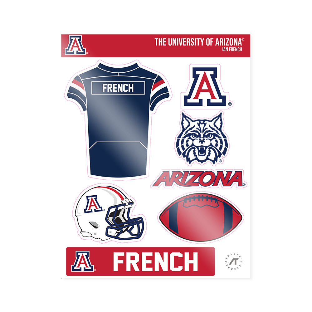 Arizona - NCAA Football : Ian French - Sticker Sheet-0