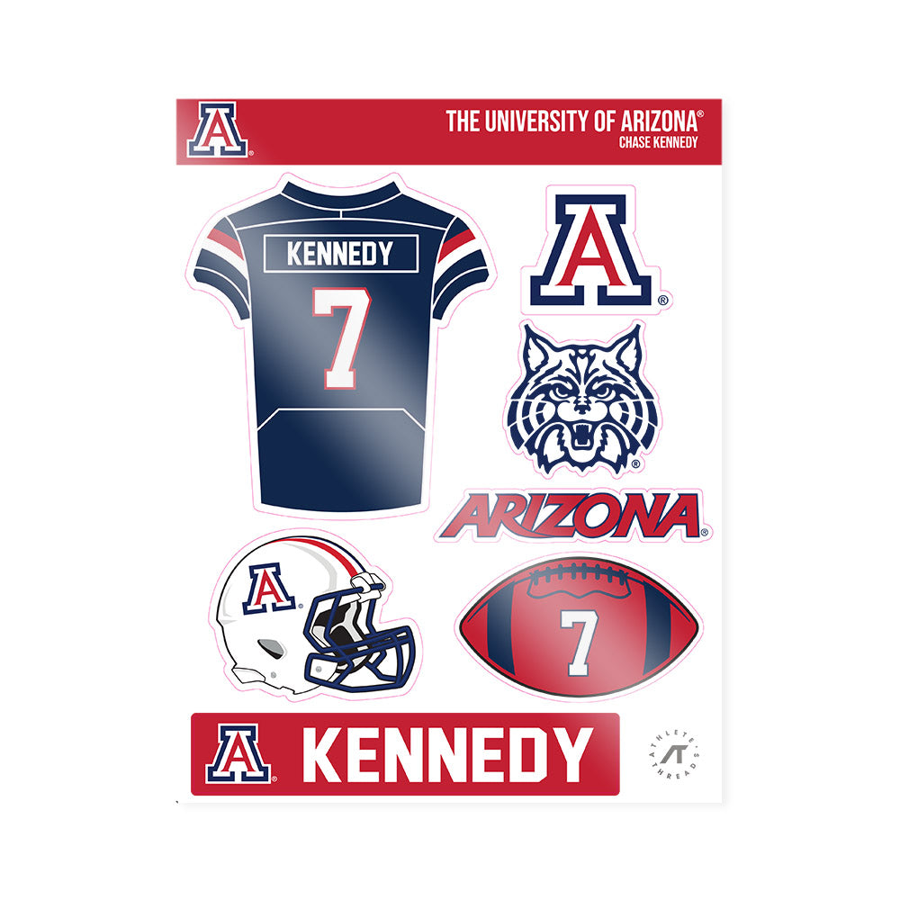Arizona - NCAA Football : Chase Kennedy - Sticker Sheet-1