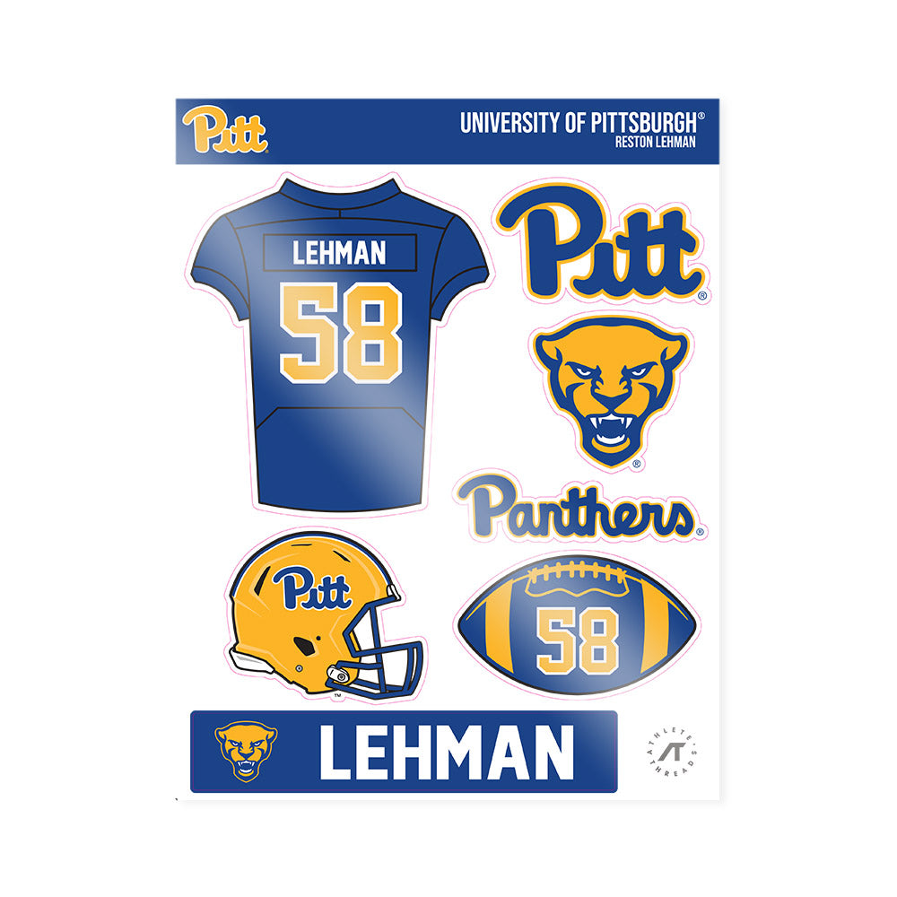 Pittsburgh - NCAA Football : Reston Lehman - Sticker Sheet-0