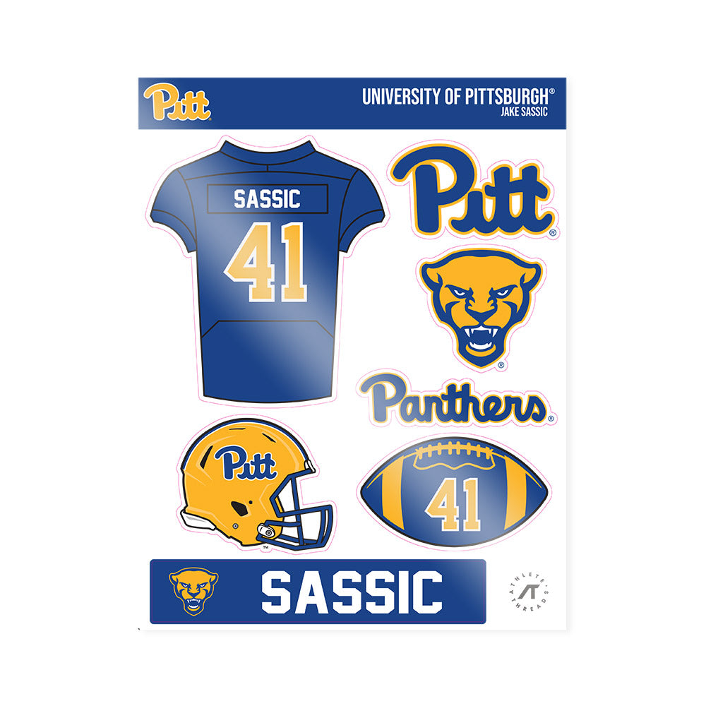 Pittsburgh - NCAA Football : Jake Sassic - Sticker Sheet-0